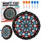 LeanToys Tarcza Do Darta Soft Tip Rzutki Gra Zręcznościowa Towarzyska Zestaw 42,5 cm 1