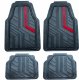 Einparts Automotive EINPARTS DYWANIKI GUMOWE DO AUTA 4 SZTUKI PVC Z CZERWONYM PASKIEM ZESTAW 7