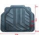 Einparts Automotive EINPARTS DYWANIKI GUMOWE DO AUTA 4 SZTUKI PVC Z CZERWONYM PASKIEM ZESTAW 9