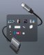 Adapter USB Innostyle USB-C - USB-A + USB-C Szary 6