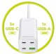 Ładowarka Mobile Origin Ładowarka GAN 100W COMPACT MULTIHUB PW18 3X USB-C + USB-A 4