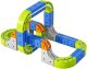 click4TOYS Kolejka magnetyczna klocki lokomotywa elektryczna zestaw dla dzieci 123 el (5906708103041) 5