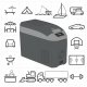 Lodówka turystyczna Yolco ARC18 Space Grey 16 l 27