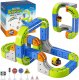 click4TOYS Tor magnetyczny dla dzieci Klocki kolejka Lokomotywa na akumulator Znaki 1
