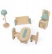 Janod Lilliputiens Drewniany domek dla lalek z 15 akcesoriami J06467 4