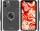 Hello Case Etui pancerne do iPhone 12 Pro Max czarne obudowa armor holder ring szkło (BNDL1421) 2