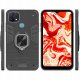Hello Case Etui pancerne do OPPO A15 czarne obudowa Armor Holder Ring Case szkło 9H (BNDL1405) 2
