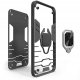 Hello Case Etui pancerne do OPPO A15 czarne obudowa Armor Holder Ring Case szkło 9H (BNDL1405) 3