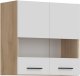 BogFran górna z witryną 60 cm wisząca kuchenna szeroka PATI PK05/PF06 biały 3