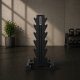 UnderFit Stojak na hantle 6 par UNDERFIT pionowy HEX 3