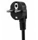 Listwa zasilająca Art Listwa przeciwprzepięciowa 3m SPD3 4 gniazda 10A 2x USB-A USB-C 2,6A czarna 3
