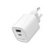 Ładowarka Gembird TA-UC-1A1C-PD45-01-W Uniwersalna 1x USB-A 1x USB-C 45W Biała 3