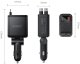 Ładowarka Orico Samochodowa Twin Reach 45W USB-A + USB-C z dwoma zwijanymi kablami USB-C - czarna (6942227174710) 1