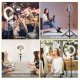Selfie stick E-LIGHT nūja ST10-5 26cm 8W LED Light Ring with Phone holder + 0.5m Metal Tripod stand + BT remote (Model: ELIG-ST10-05M) 8