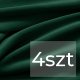 Aptel Pokrowiec na krzesło Restilo SENTO 4 szt. butelkowa zieleń welurowy 13