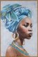Eurofirany Obraz Afrykańka w turbanie 80x120 cm ręcznie malowany 5