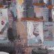 Eurofirany Obraz nowoczesny panorama miasta 140x70 niebieski ręcznie malowany 2