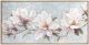 Eurofirany Obraz magnolie 120x60 biało-różowy malarski botaniczny poziomy 1