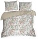 Eurofirany Pościel bawełniana FREESIA 220x200 + 2x70x80 w kwiaty pudrowy róż 1