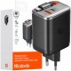 Ładowarka Mcdodo FreeGo GaN 1x USB-A 1x USB-C 40W + kabel USB-C Czarna (CH-4281) 1