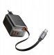 Ładowarka Mcdodo FreeGo GaN 1x USB-A 1x USB-C 40W + kabel USB-C Czarna (CH-4281) 9