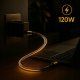 Kabel USB Xiaomi CO2 Kabel USB-C szybkie ładowanie do Samsung Xiaomi USB typ C PD 6A 120W 1M 3