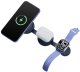 Ładowarka PowerNeed ŁADOWARKA INDUKCYJNA BAZIC GOMAG TRIO 2  3W1 15W MAGNETYCZNA DO IPHONE/WATCH/AIRPODS NIEBIESKI 4