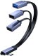 Kabel USB MicroConnect USB-C - 3x USB-A 0.55 m Niebieski (MC-USBCANG-USBA3WAY) 1