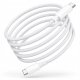 Kabel USB Vidvie Kabel USB-C Do USB-C Szybkie Ładowanie 60W Transmisja Danych Nylon Biały 2m 1