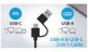 Głośniki komputerowe Genius SP-HF300U/ 2.0/ 4W/ USB-C/ USB/ białe (31730061401) 3
