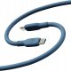Kabel USB Motorola Silicone USB-C do USB-C 2m 100W 5A niebieski 1