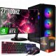 Komputer Adronix Ryzen 5 5500 RTX 5060 8GB 16GB DDR4 512GB SSD Monitor 27" 5