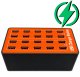 Ładowarka PowerNeed Stacja ładująca ładowania telefonów USB sieciowa 20 portów 80W 1