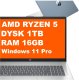 Laptop HP 17-cp2037ds / 17.3" / Ryzen 5 / 16GB / 1TB / Win 11 Pro Niebieski Dotyk (57201) 1