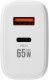 Ładowarka Veger Sieciowa do telefonu USB A + Typ C PD QC3.0 3,25A 65W + kabel USB C do USB C TR67 biała 4