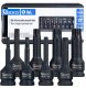 Geko Kpl. kluczy udarowych torx 8el. 1/2" T30-T80 CR-MO (10) 1