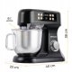 Robot planetarny BERGMANN Kuchenny planetarny 6L 3500W Black waga podgrzewana misa panel LED 2