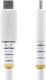 Kabel USB StarTech - USB-C (M) do USB-C (M) - USB4 / Thunderbolt 3 / Thunderbolt 4 / DisplayPort 1.4 - 2 m - obsługa 4K120Hz, wytrzymały, rozszerzony zakres mocy (EPR), obsługa Power Delivery 3.1, elastyczny - biały (CC2M20GUSB4TPW) 2