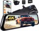 Wideorejestrator Dod Tech WOLFBOX G850 PRO lustrzana kamera samochodowa 12'' 4k 64 GB GPS WIFI 1