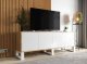 Meble Lindner Komoda RTV, NORD, 150x35x53 cm, dąb wotan, biel, mat | TYLETEGOTU 2