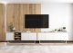 artmeble24 Szafka RTV, loft, NORD, 150x35x53 cm, dąb wotan, biel, mat | TYLETEGOTU 5