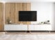 artmeble24 Szafka RTV, loft, NORD, 150x35x53 cm, dąb wotan, biel, mat | TYLETEGOTU 6