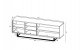 artmeble24 Szafka RTV, loft, NORD, 150x35x53 cm, dąb wotan, biel, mat | TYLETEGOTU 7