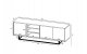 artmeble24 Szafka RTV, loft, NORD, 150x35x53 cm, dąb wotan, biel, mat | TYLETEGOTU 8
