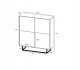 Meble Lindner Komoda do salonu, loft, Nord, 113x35x127 cm, dąb wotan, biel, mat | TYLETEGOTU 4