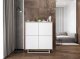 Meble Lindner Komoda do salonu, loft, Nord, 113x35x127 cm, dąb wotan, biel, mat | TYLETEGOTU 7