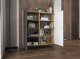 Meble Lindner Komoda do salonu, loft, NORD, 113x35x127 cm, dąb wotan, grafit, mat | TYLETEGOTU 5