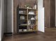 Meble Lindner Komoda do salonu, loft, NORD, 113x35x127 cm, dąb wotan, czarny, mat 7