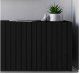 Meble Lindner Komoda RTV, szafka stojąca, glamour, GRAVO, 150x37x53 cm, czarny, mat | TYLETEGOTU 11