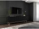 Meble Lindner Komoda RTV, szafka stojąca, glamour, GRAVO, 150x37x53 cm, czarny, mat | TYLETEGOTU 7